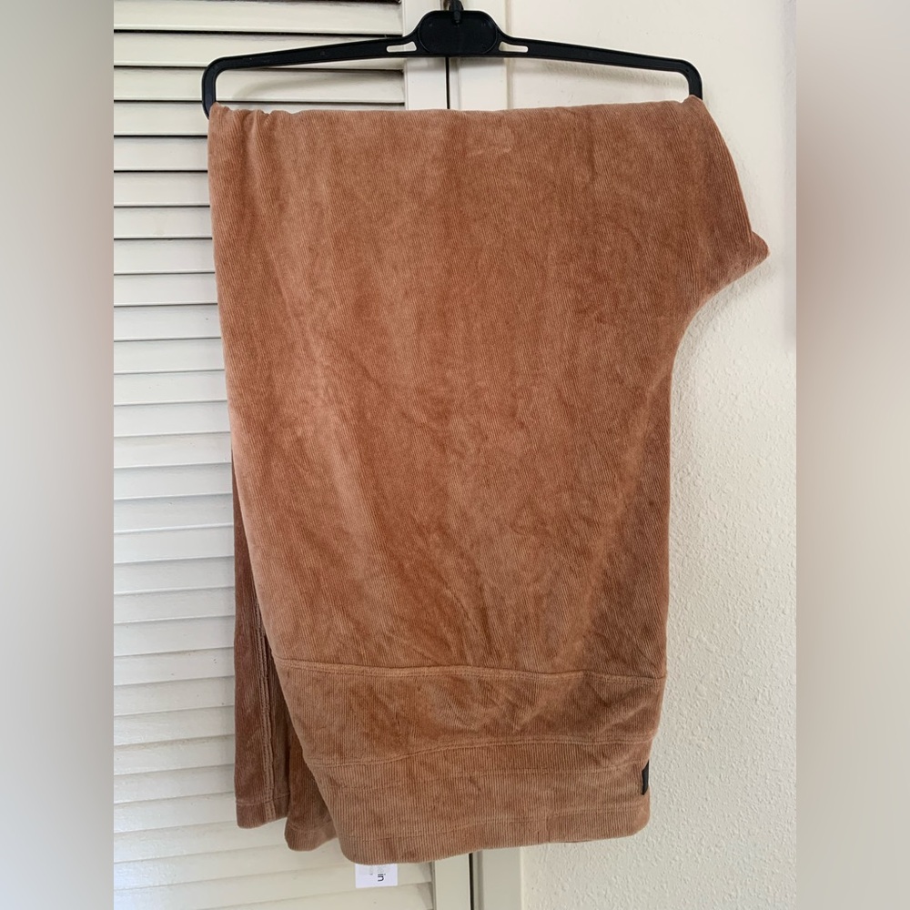 Calvin Klein Corduroy Tan Wide Leg Pants with pockets